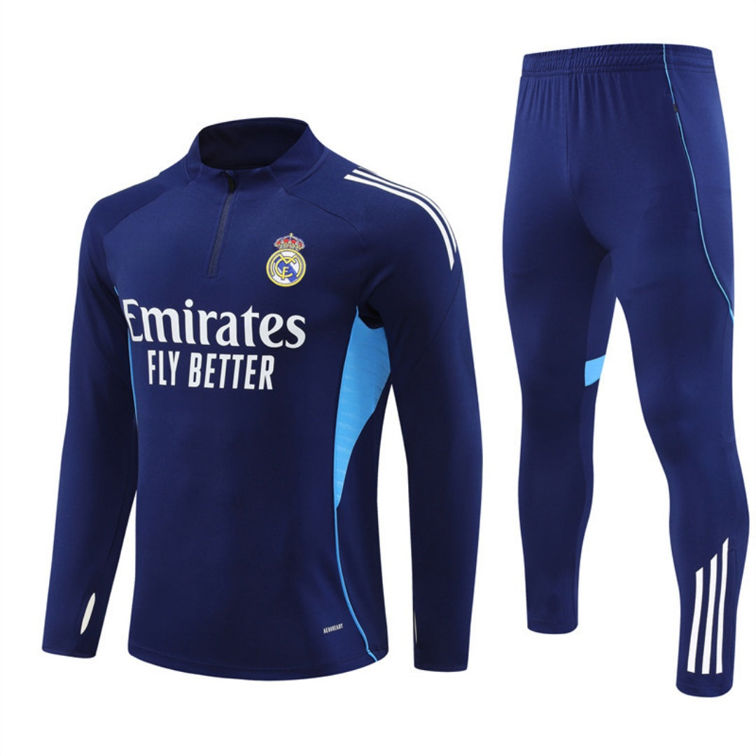 Real Madrid Ensemble Bleu 2025/26 – Style Officiel et Élégant