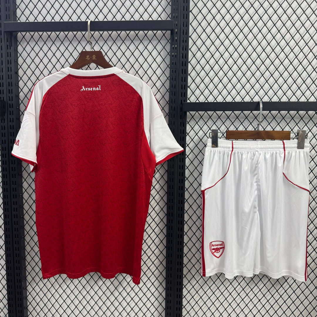 Maillot Domicile Arsenal 2025/26 – Ensemble Adulte Occasionnel