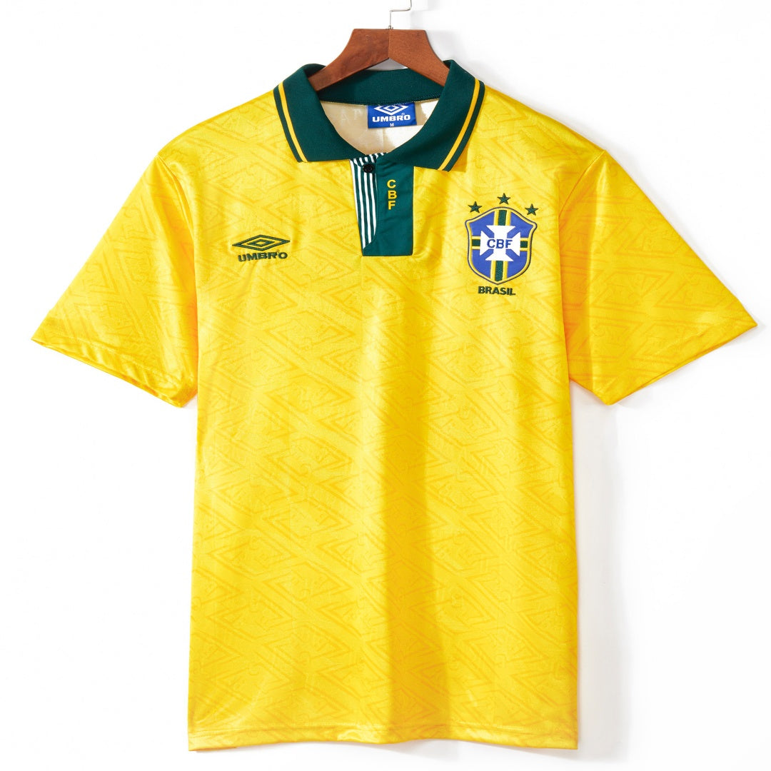 Maillot Brésil Domicile Rétro 1993-1994 – Style Iconique de la Seleção