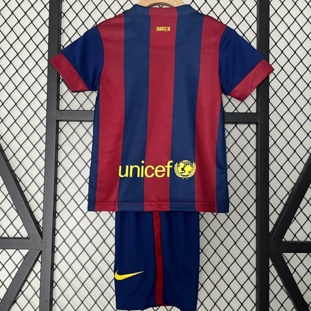Ensemble Enfant FC Barcelone Domicile Rétro 2014-2015