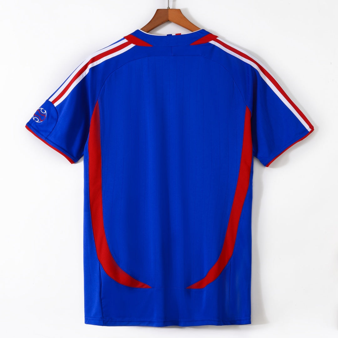 Maillot Rétro France Domicile 2006 – Style Iconique du Football Français