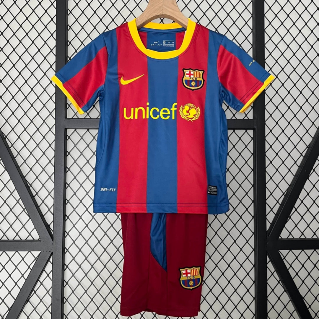 Ensemble Rétro Enfant FC Barcelone Domicile 2010-2011