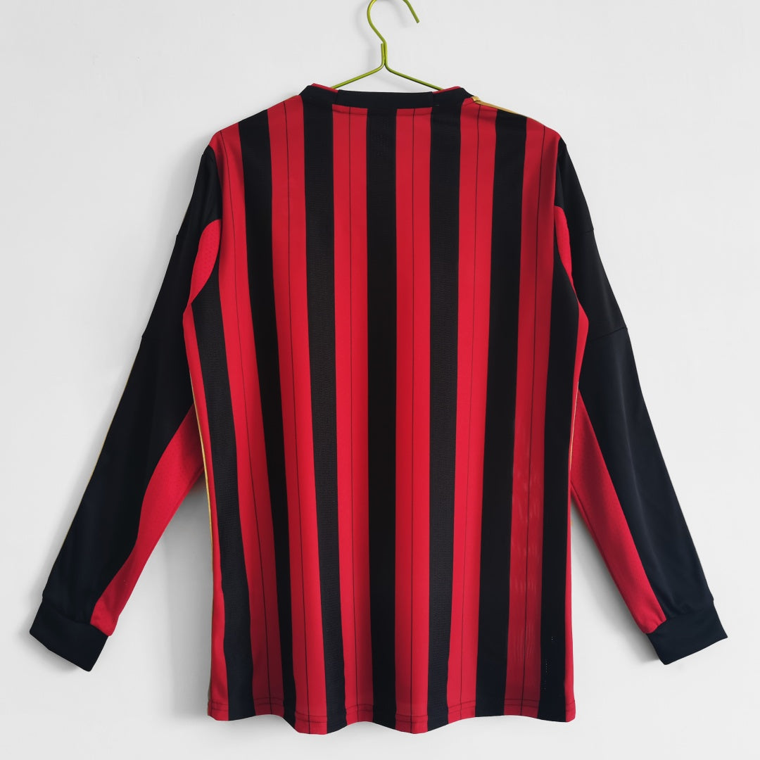Maillot Rétro AC Milan Domicile 2013-2014 à Manches Longues