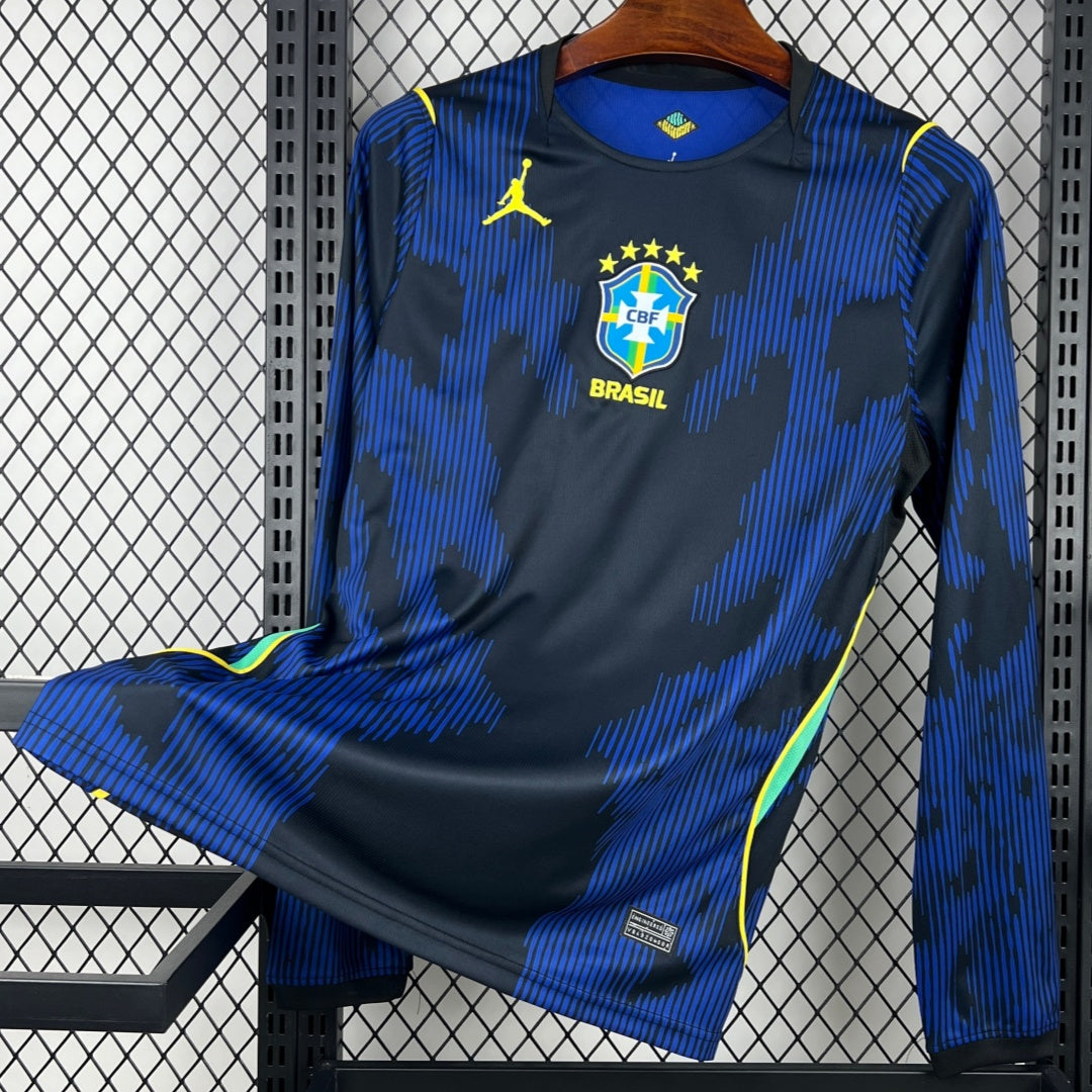 Maillot Brésil Extérieur 2026 à Manches Longues – Style et Performance Exceptionnels