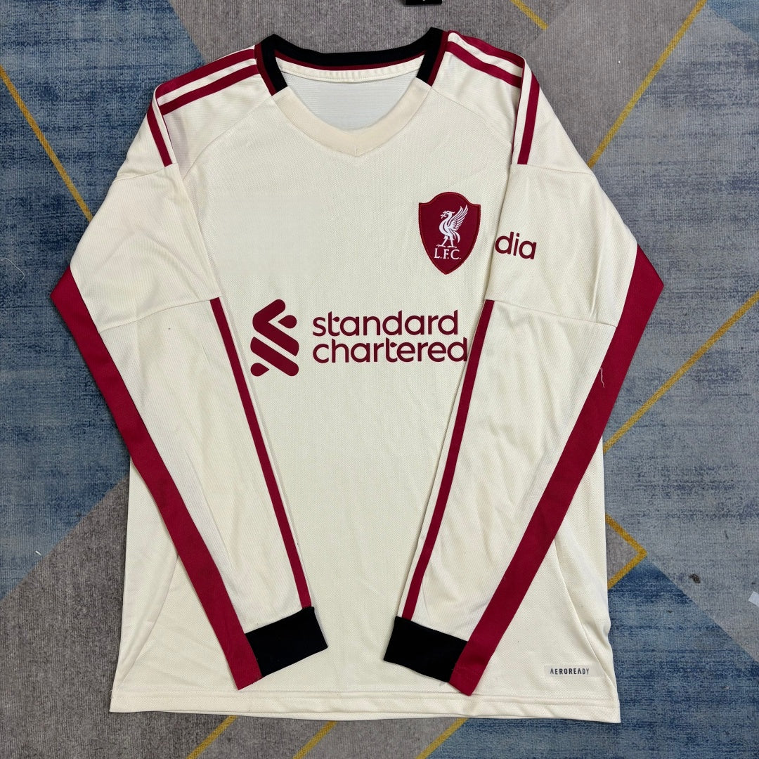 Maillot Liverpool Extérieur 2025/2026 à Manches Longues