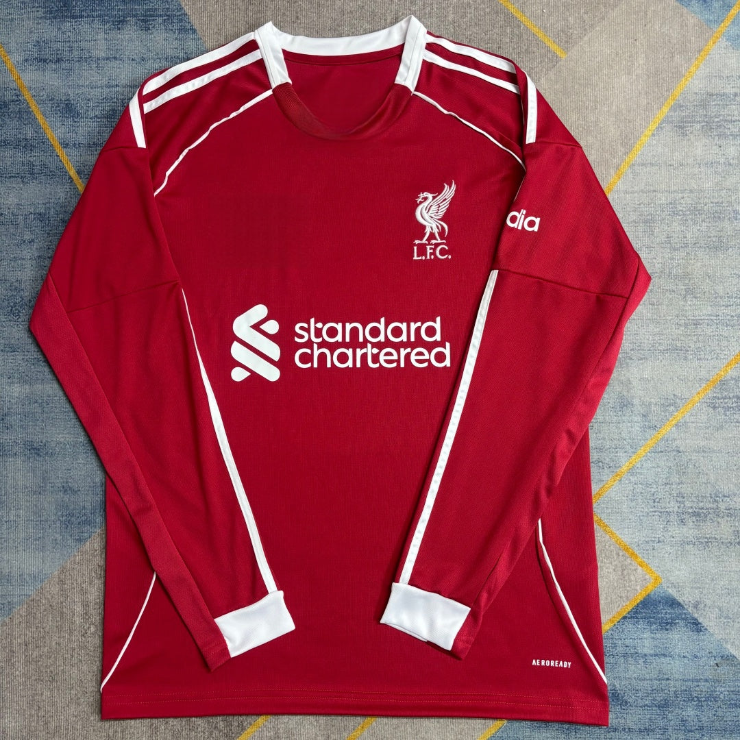 Maillot Liverpool Domicile 2025/2026 à Manches Longues