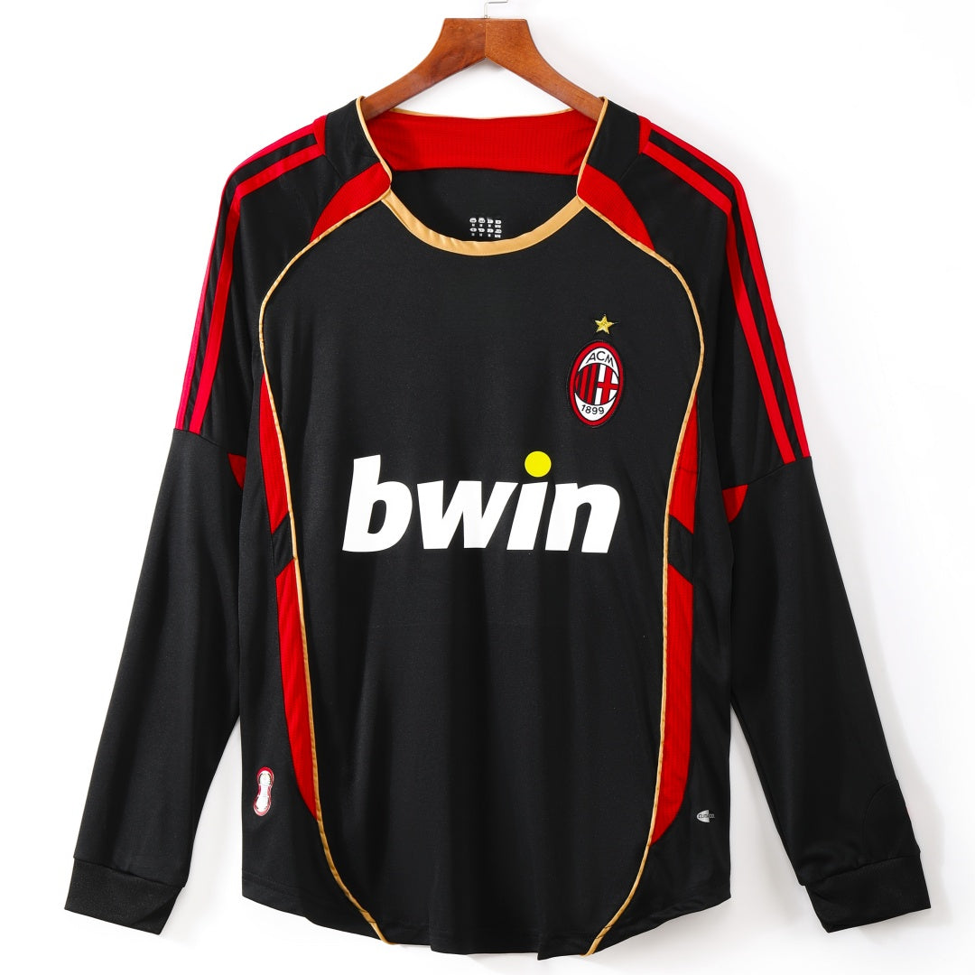 Maillot Rétro AC Milan 2006-2007 – Troisième Tenue à Manches Longues