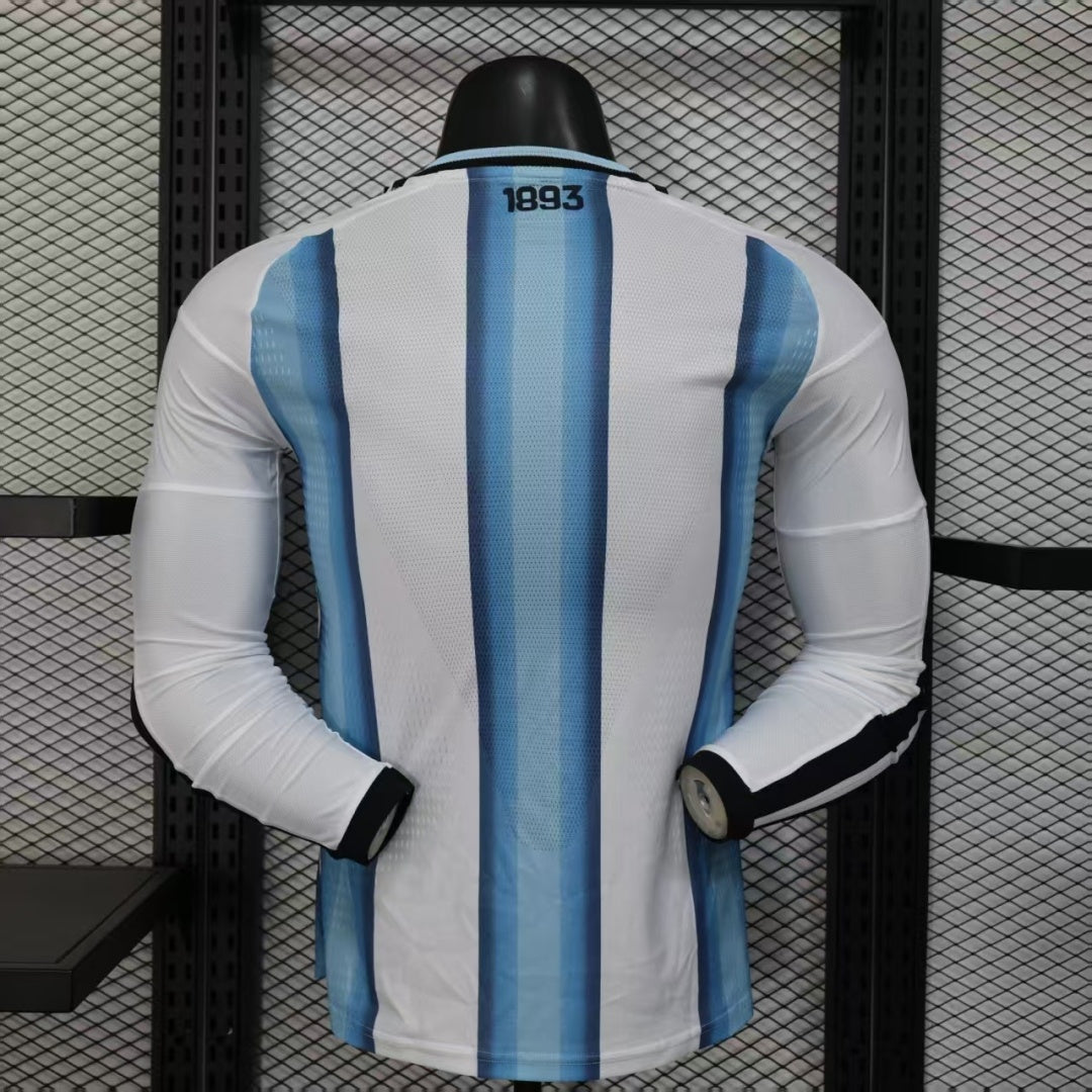 Maillot Argentine Domicile 2025/26 – Modèle Joueur à Manches Longues