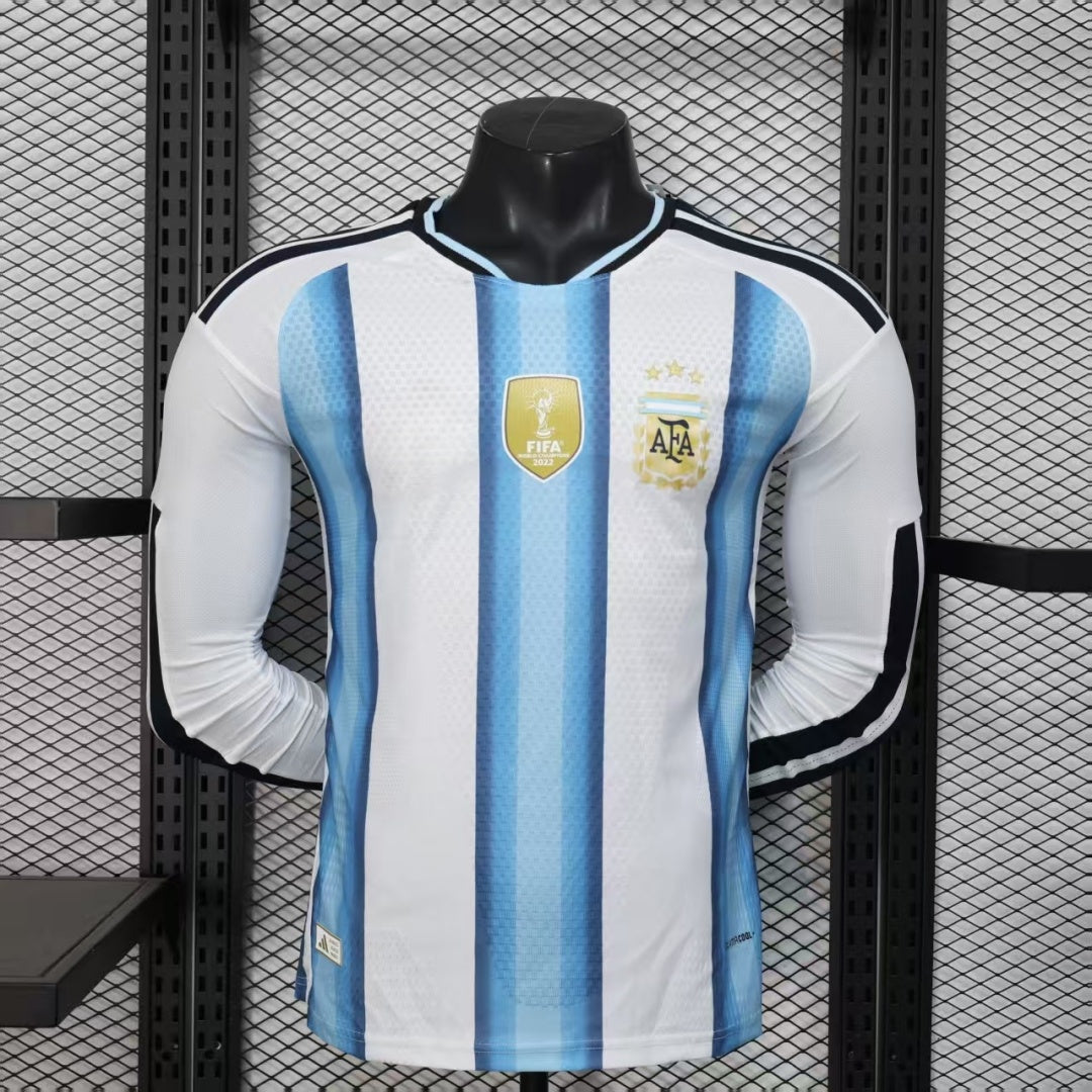 Maillot Argentine Domicile 2025/26 – Modèle Joueur à Manches Longues