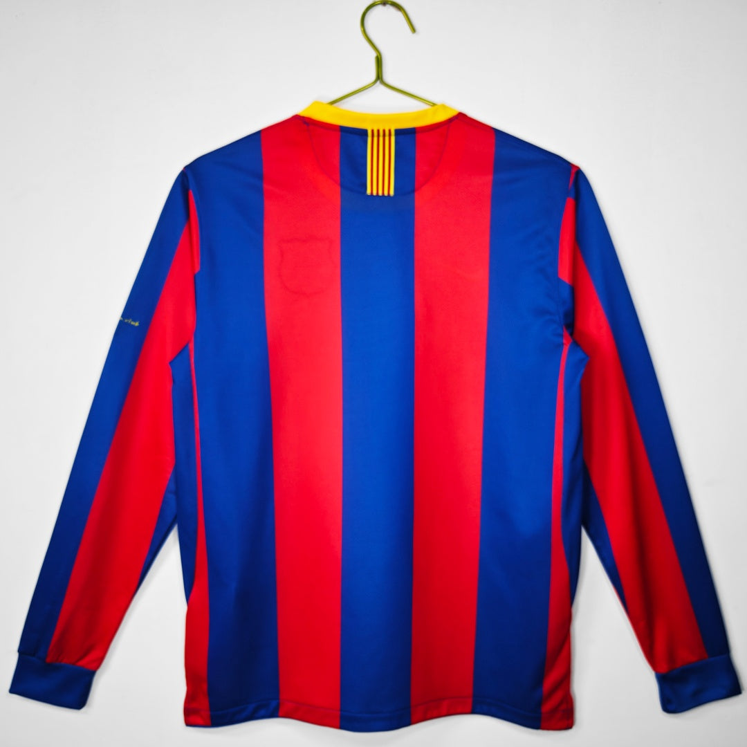 Maillot Rétro FC Barcelone 2010-2011 – Domicile à Manches Longues