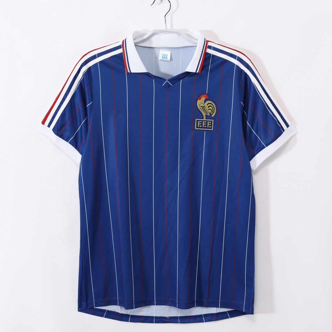 Maillot Rétro France Domicile 1982 – Style Vintage Iconique