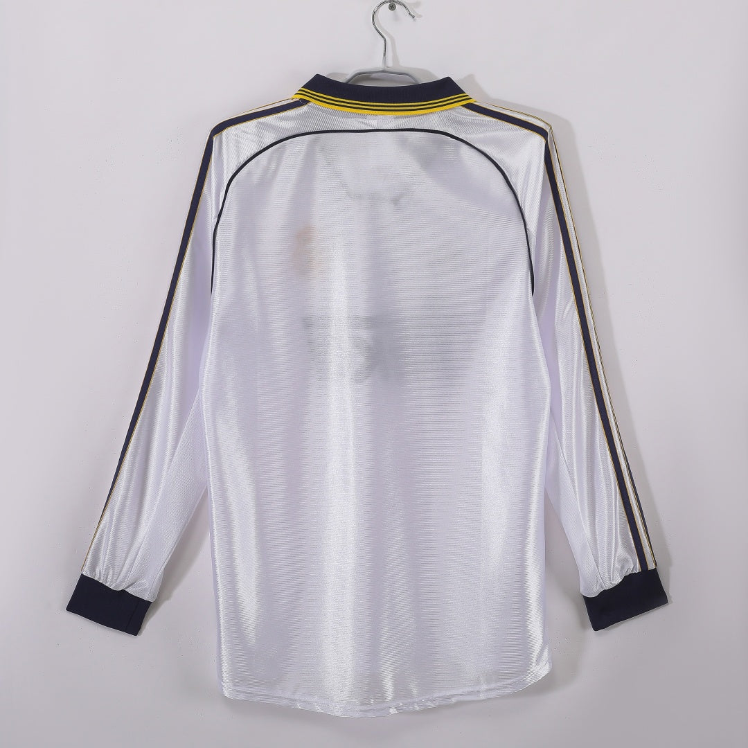 Maillot Rétro Real Madrid Domicile 1998-2000 à Manches Longues
