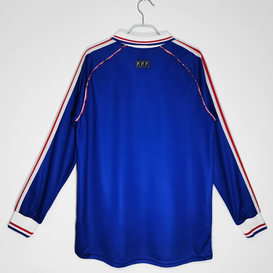 Maillot Rétro France 1998 – Domicile à Manches Longues