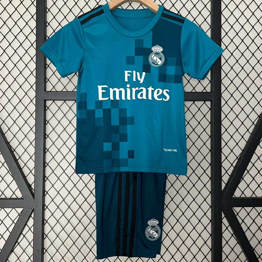 Ensemble Enfant Real Madrid 2017-2018 – Maillot Third Rétrocuntegn