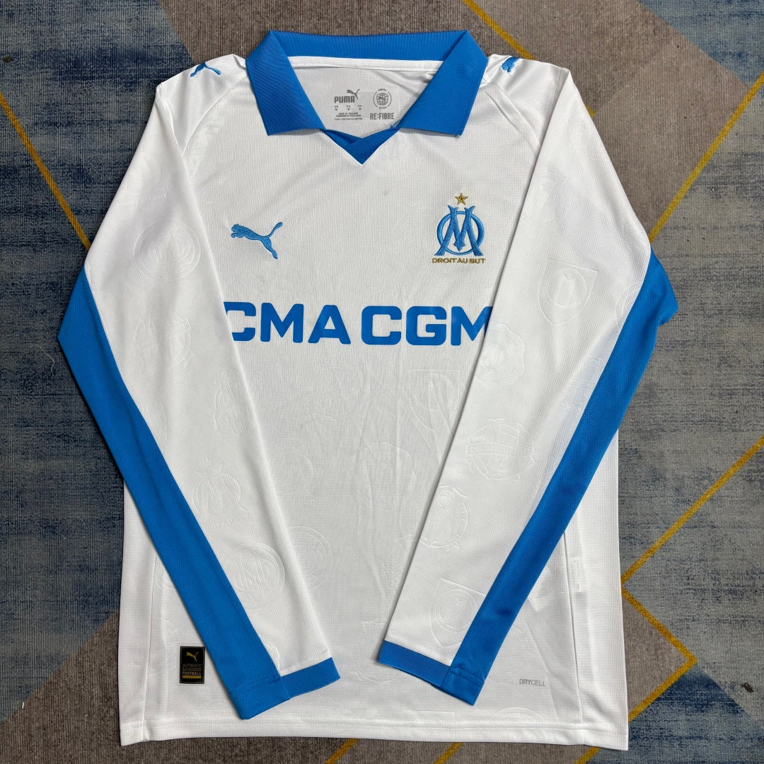 Maillot Marseille 2025/2026 Domicile à Manches Longues