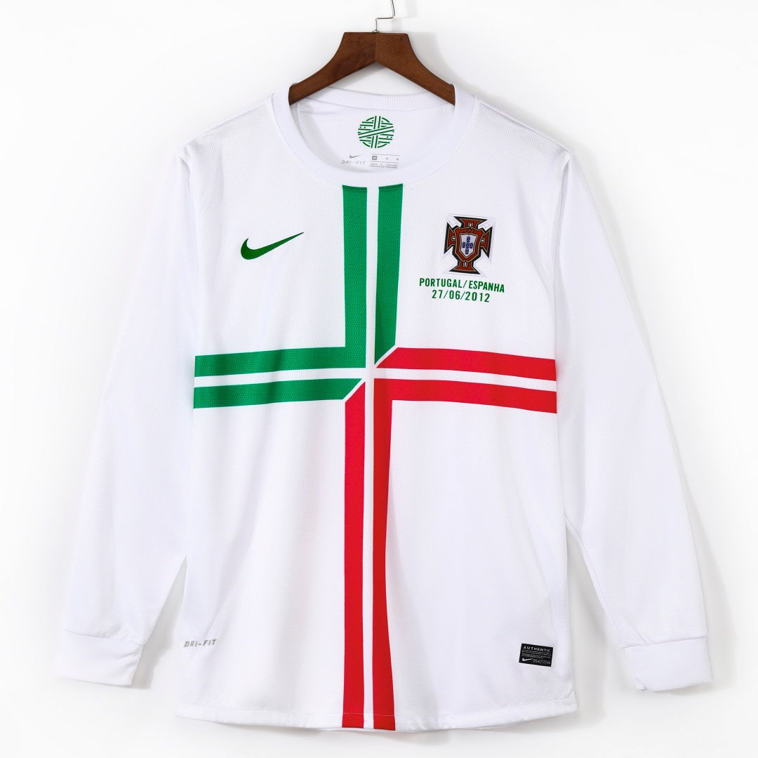 Maillot Extérieur Rétro du Portugal 2011-2012 à Manches Longues