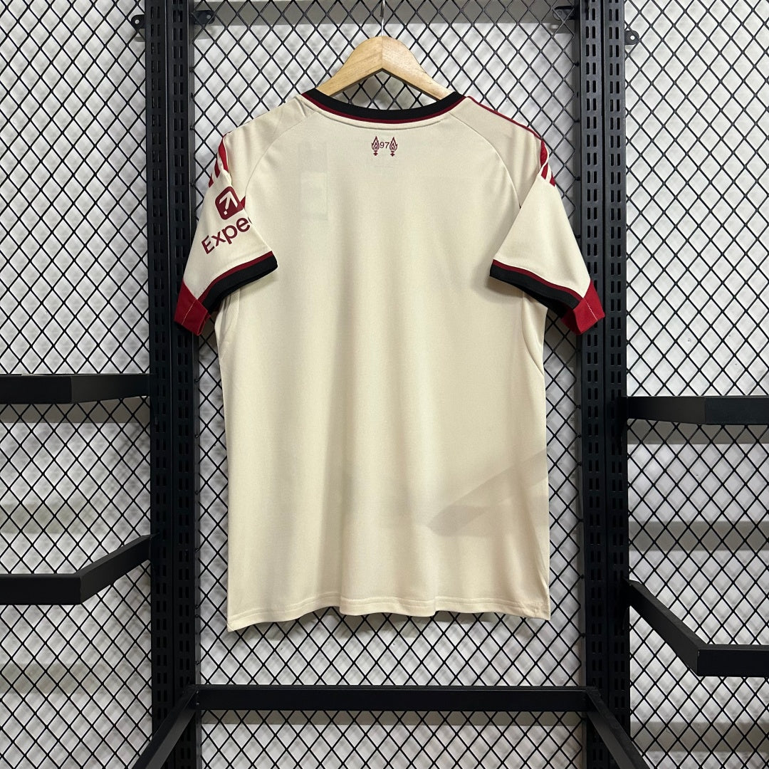 Maillot Extérieur Liverpool 2025/26 – Style Officiel des Reds