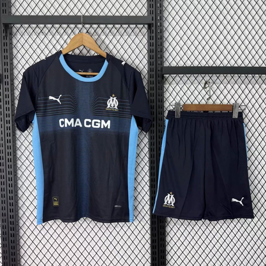 Ensemble Officiel Olympique de Marseille Extérieur 2025/2026 pour Adulte