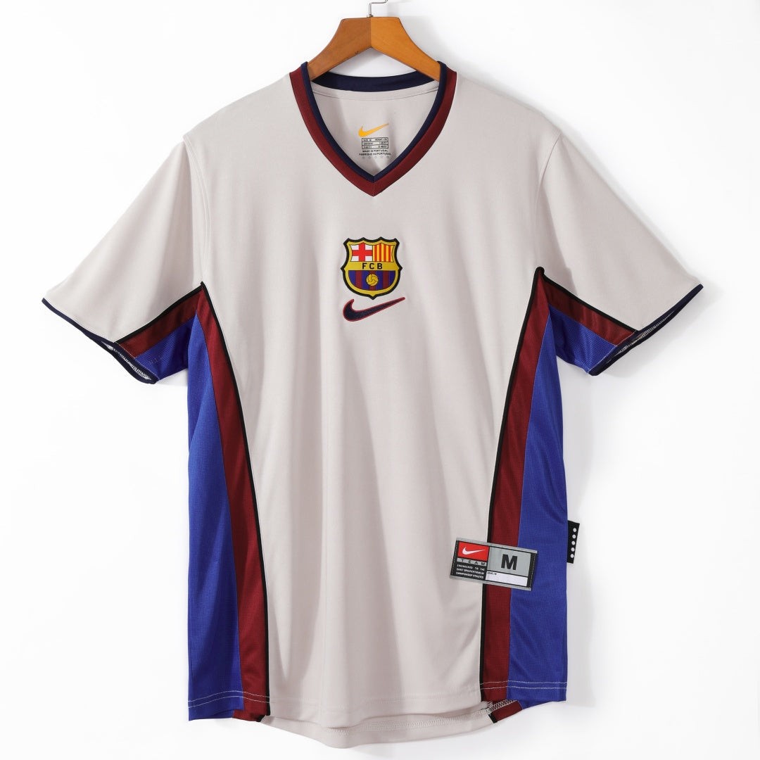 Maillot Extérieur Rétro du FC Barcelone 1998-1999