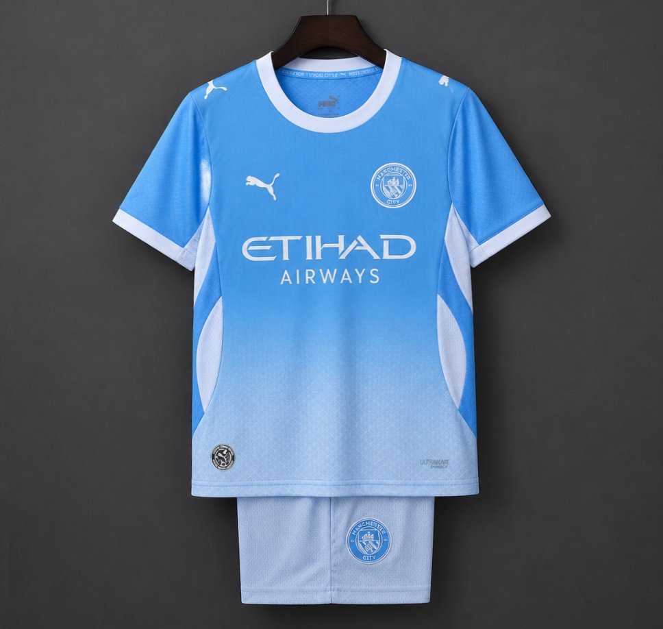 Ensemble Enfant Manchester City Domicile 2026/2027 – Tenue Officielle de Football