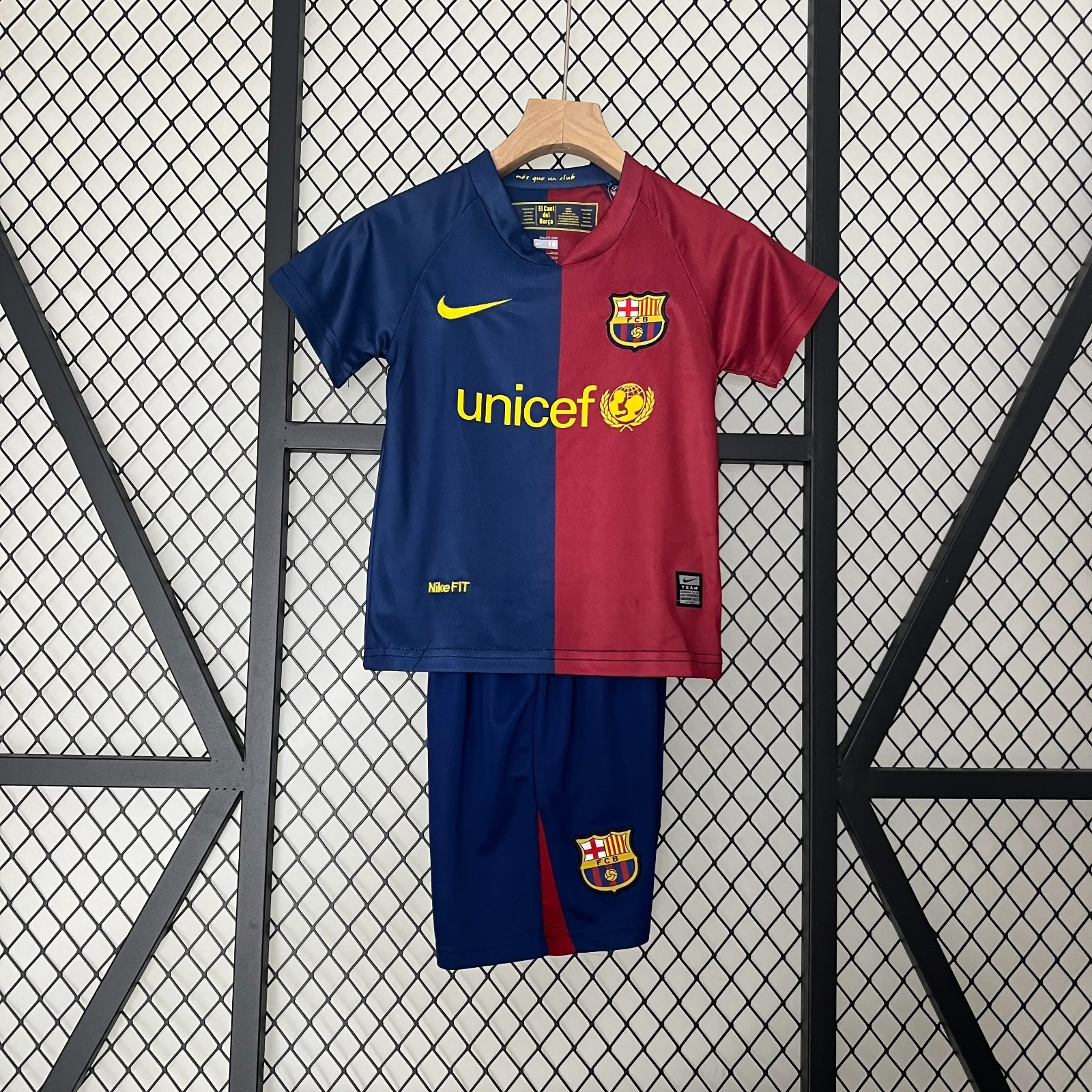 Ensemble Enfant FC Barcelone Rétro 2008-2009 Seizoen